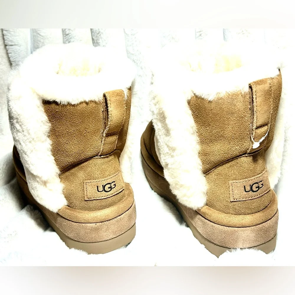 BRAND NEW…UGG Chestnut Suede Classic Chillapeak  Ankle Boots size 7 - Picture 3 of 10